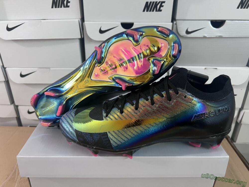 Nike Air Zoom Mercurial Vapor 15 Elite FG Football Boots - Blue/Black/Gold