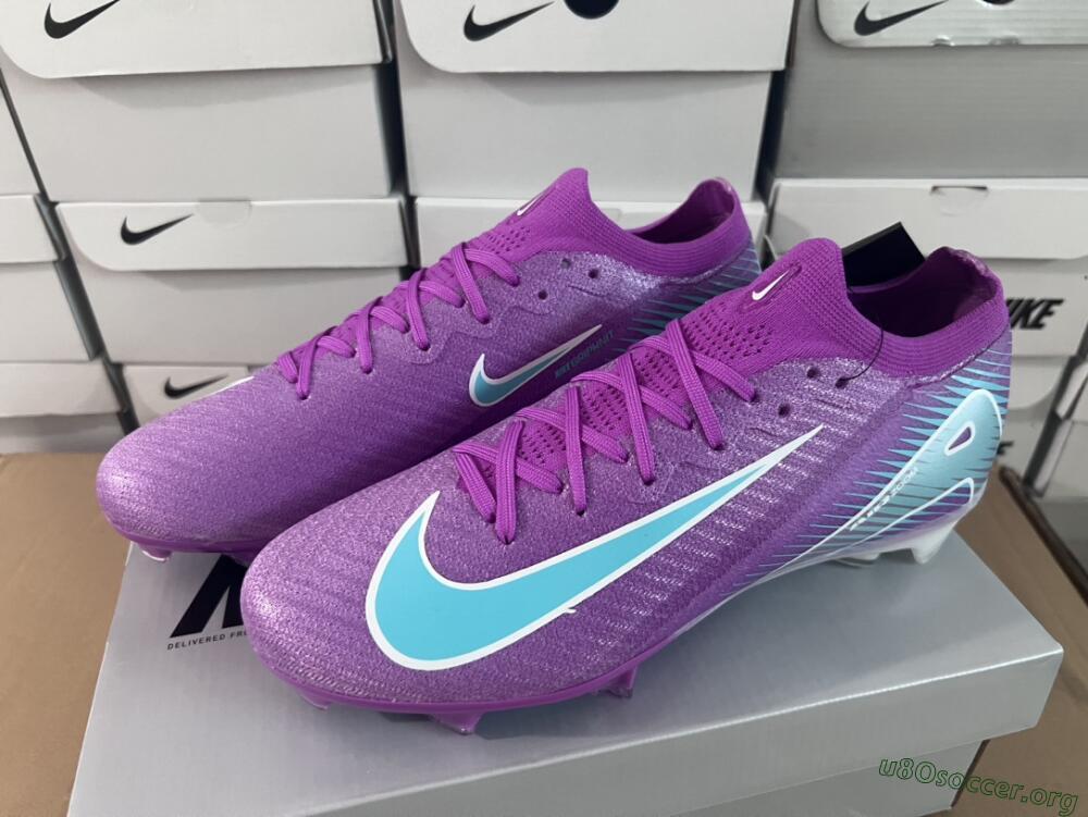 Nike Air Zoom Mercurial Vapor 16 Elite FG Football Boots - Purple/Mint