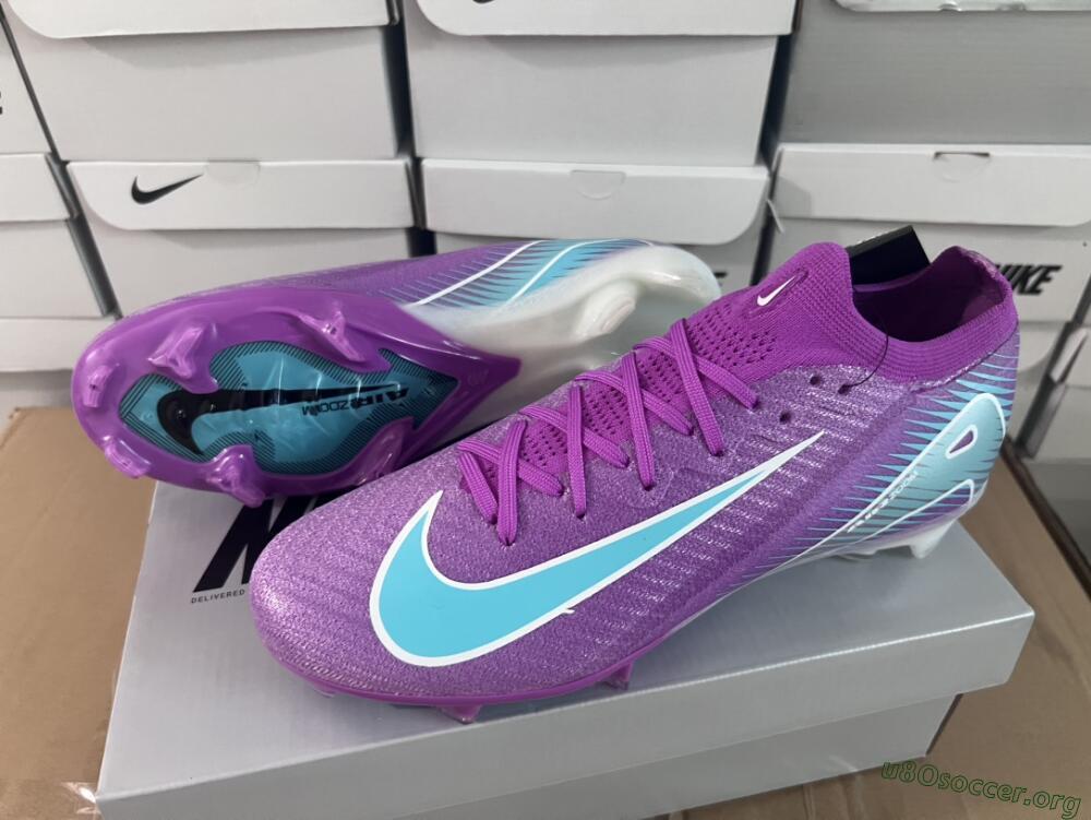 Nike Air Zoom Mercurial Vapor 16 Elite FG Football Boots - Purple/Mint