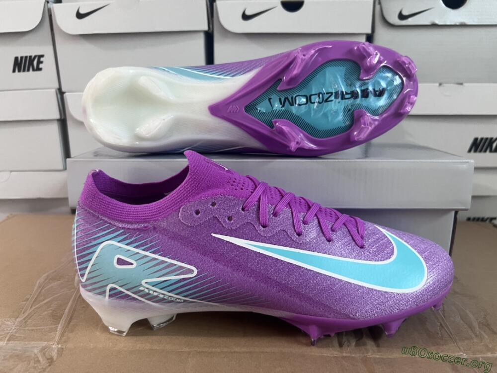 Nike Air Zoom Mercurial Vapor 16 Elite FG Football Boots - Purple/Mint