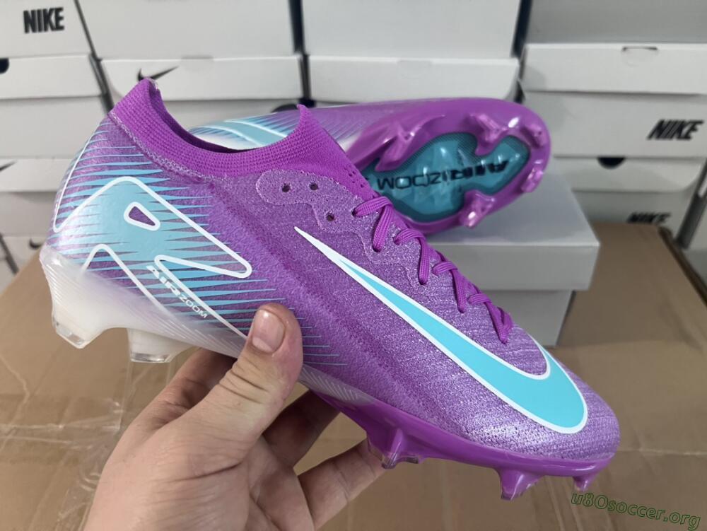 Nike Air Zoom Mercurial Vapor 16 Elite FG Football Boots - Purple/Mint