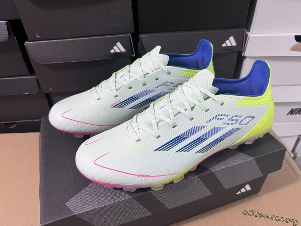 Adidas F50 Elite MG Football Boots - Jade/Blue/Yellow