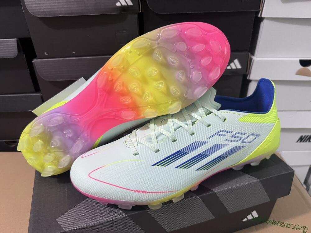Adidas F50 Elite MG Football Boots - Jade/Blue/Yellow