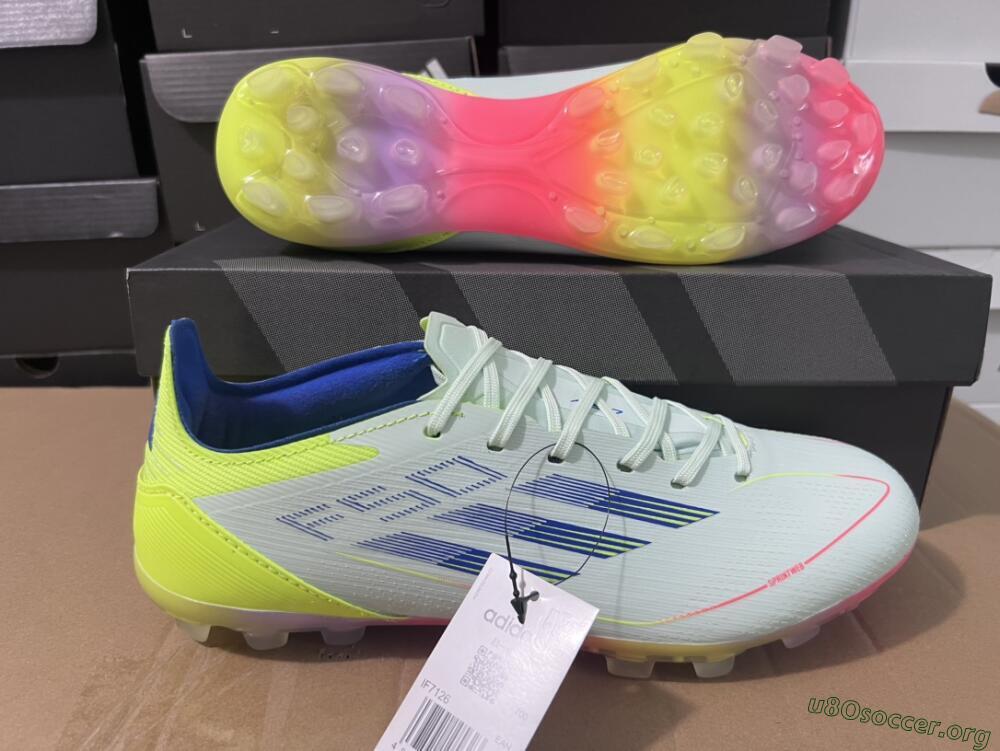 Adidas F50 Elite MG Football Boots - Jade/Blue/Yellow