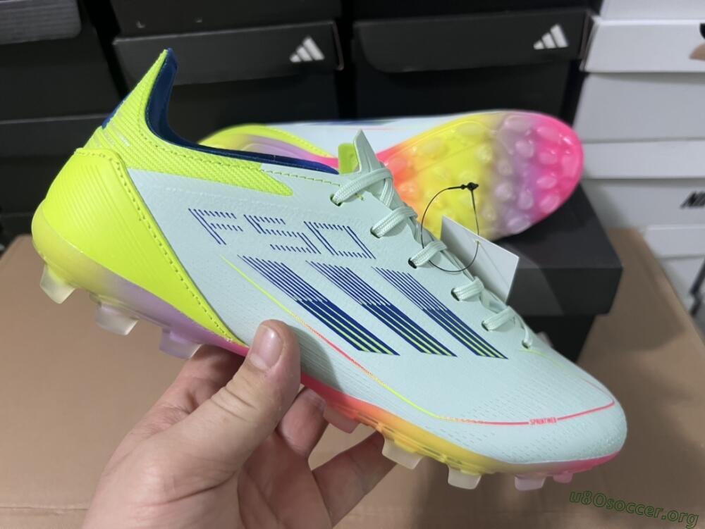 Adidas F50 Elite MG Football Boots - Jade/Blue/Yellow