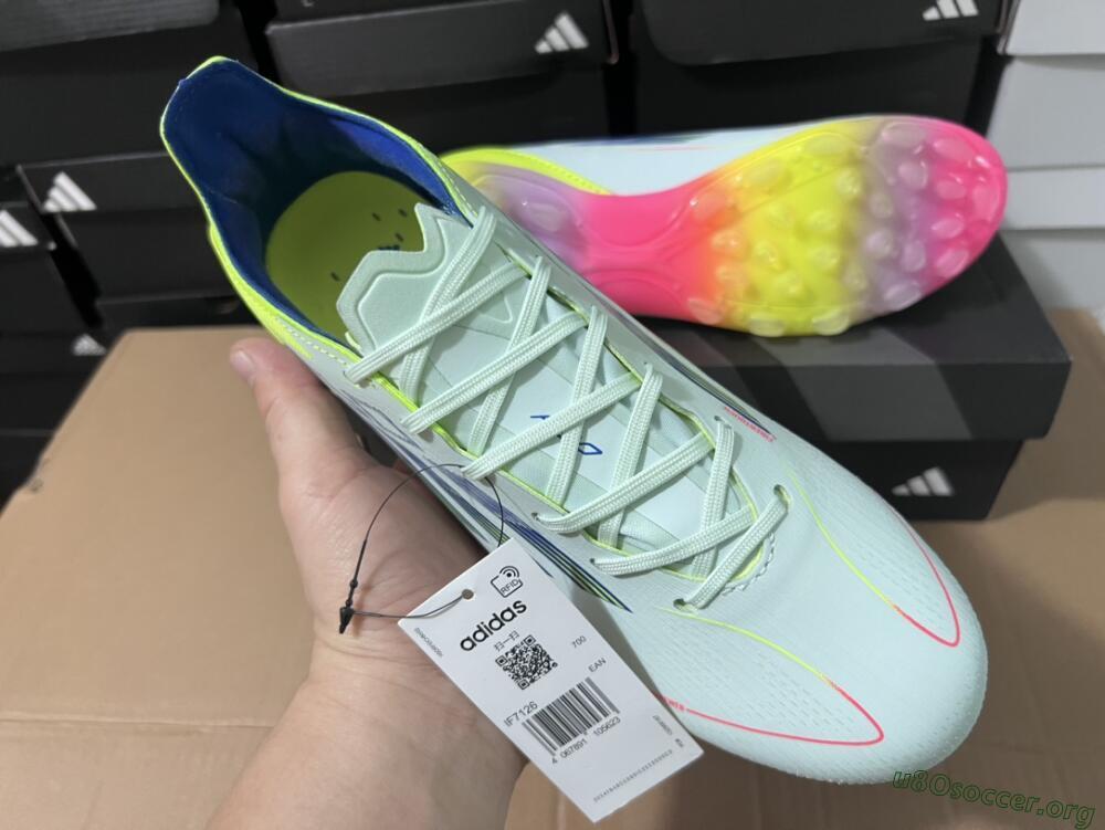 Adidas F50 Elite MG Football Boots - Jade/Blue/Yellow