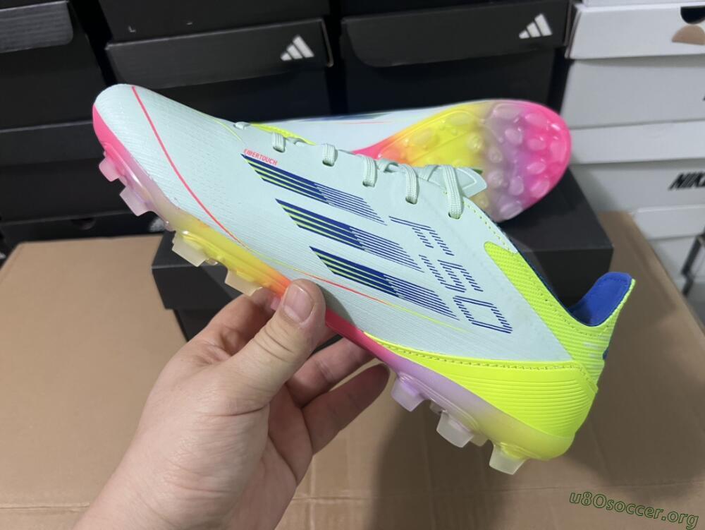 Adidas F50 Elite MG Football Boots - Jade/Blue/Yellow