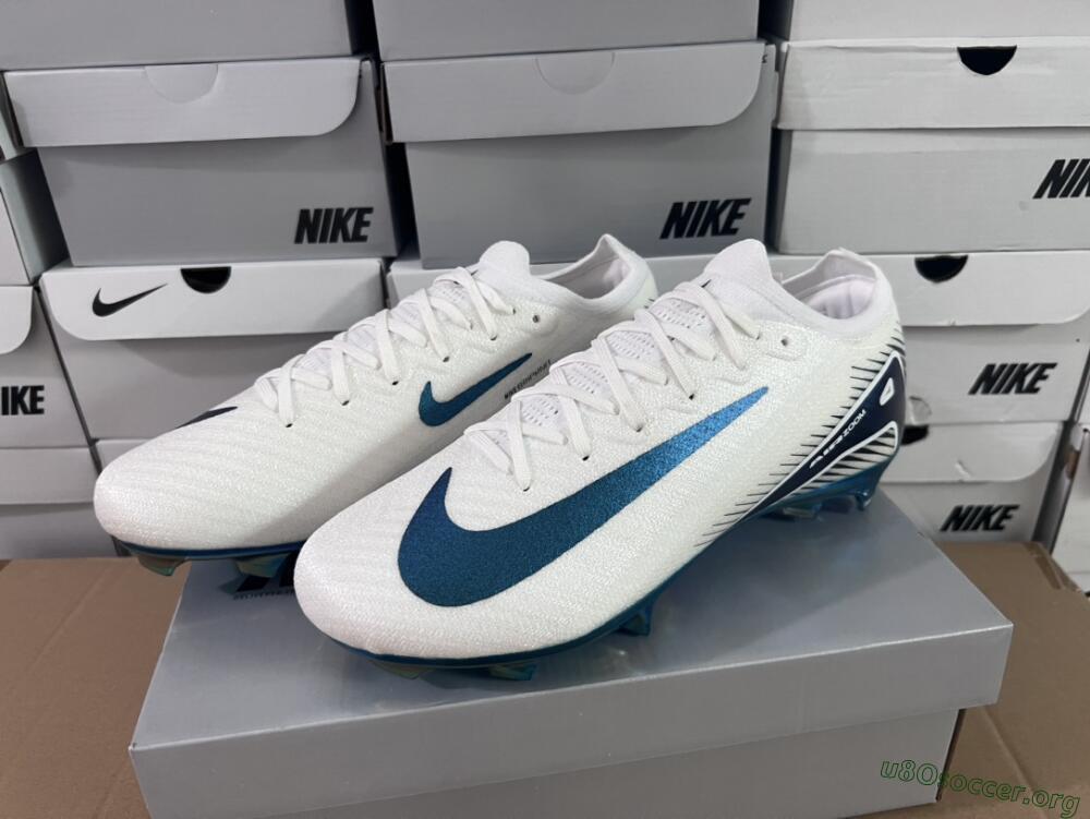 Nike Air Zoom Mercurial Vapor 16 Elite FG Football Boots - White/Blue/Gold
