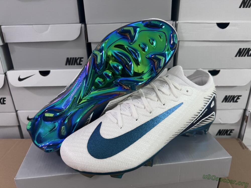 Nike Air Zoom Mercurial Vapor 16 Elite FG Football Boots - White/Blue/Gold