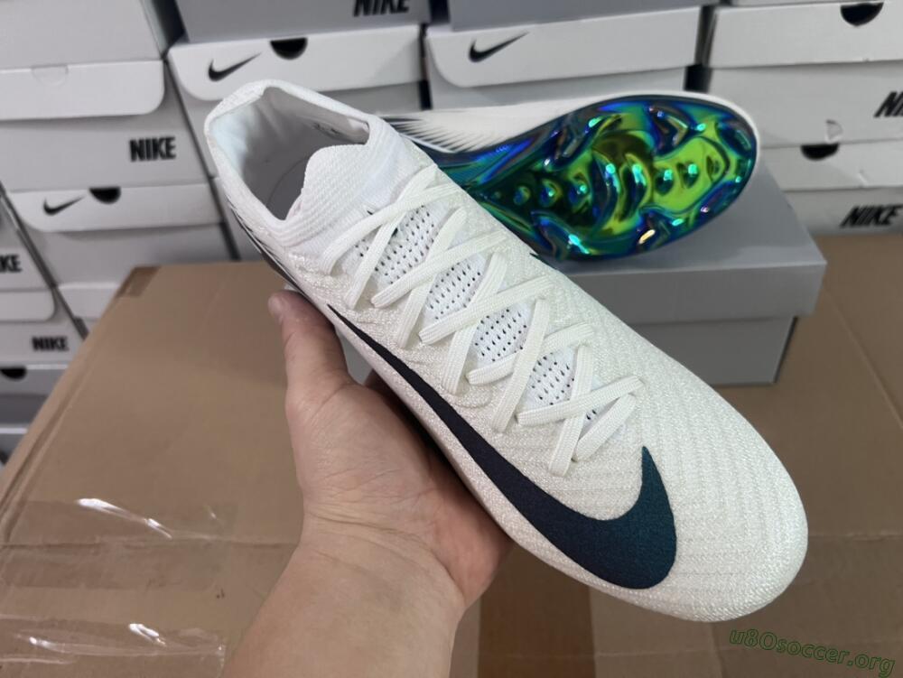 Nike Air Zoom Mercurial Vapor 16 Elite FG Football Boots - White/Blue/Gold