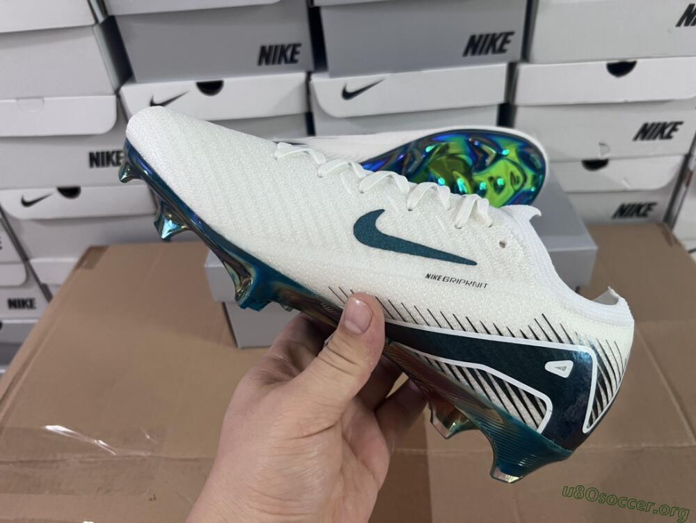 Nike Air Zoom Mercurial Vapor 16 Elite FG Football Boots - White/Blue/Gold