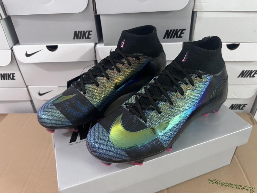 Nike Air Zoom Mercurial Superfly 9 Elite FG Football Boots - Metal Blue/Black