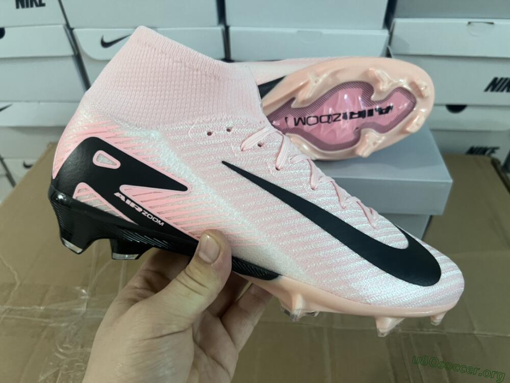 Nike Air Zoom Mercurial Superfly 10 Elite FG Football Boots - Pink/White/Black