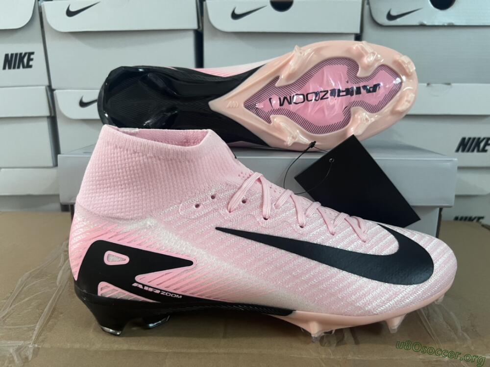 Nike Air Zoom Mercurial Superfly 10 Elite FG Football Boots - Pink/White/Black