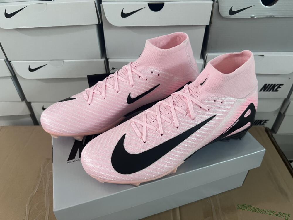 Nike Air Zoom Mercurial Superfly 10 Elite FG Football Boots - Pink/White/Black