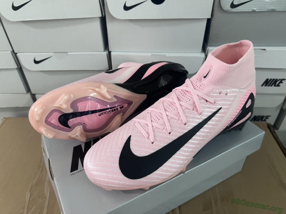 Nike Air Zoom Mercurial Superfly 10 Elite FG Football Boots - Pink/White/Black