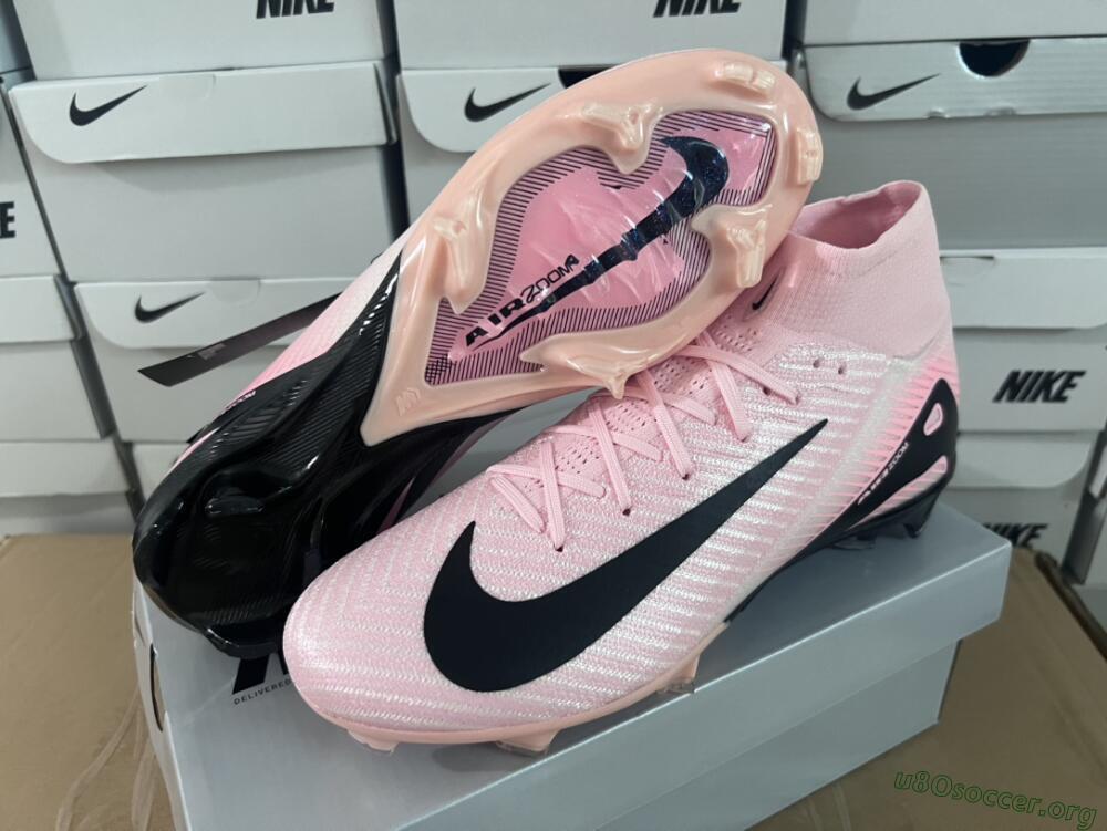 Nike Air Zoom Mercurial Superfly 10 Elite FG Football Boots - Pink/White/Black
