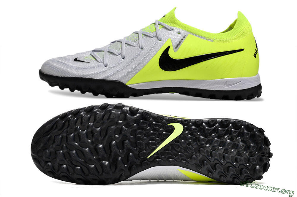 Nike Phantom Luna Elite TF Football Shoes - Grey/Yellow/Black 1