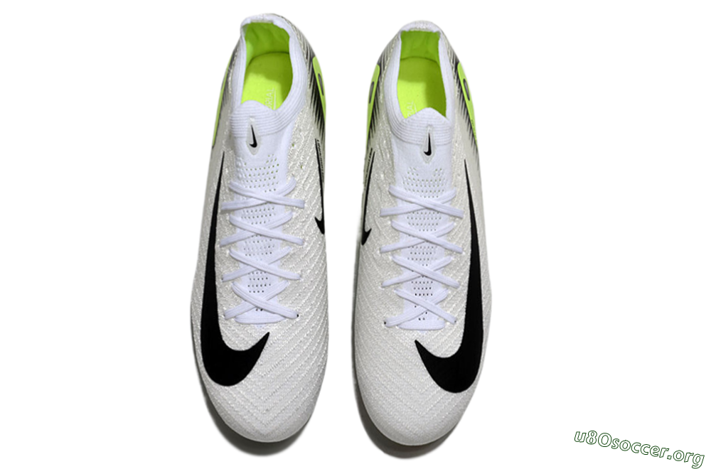 Nike Air Zoom Mercurial Vapor 16 Elite FG Football Boots - White/Black/Yellow 4