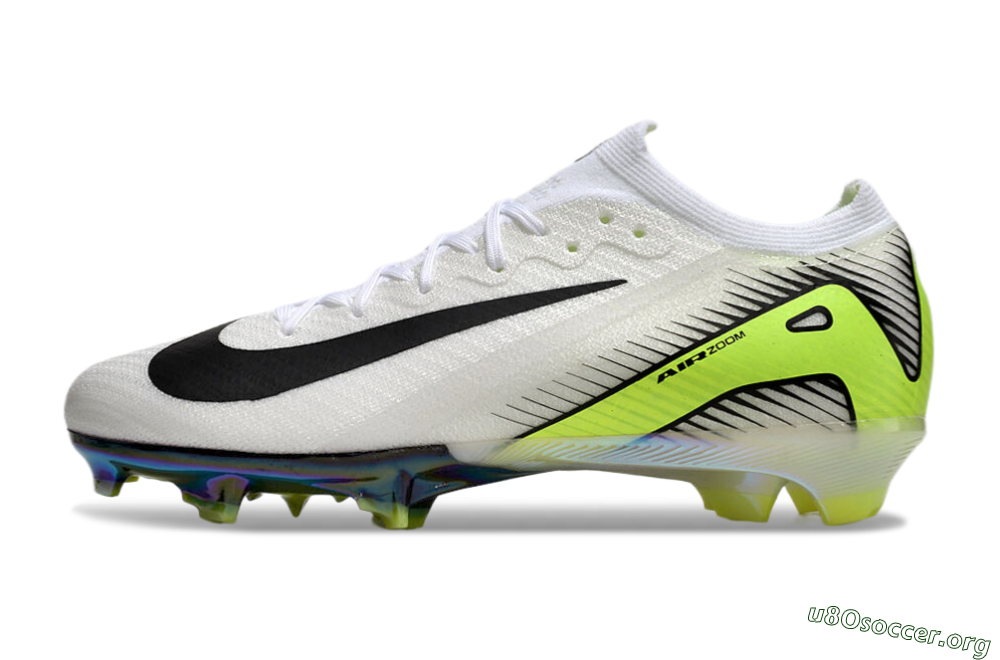 Nike Air Zoom Mercurial Vapor 16 Elite FG Football Boots - White/Black/Yellow 3