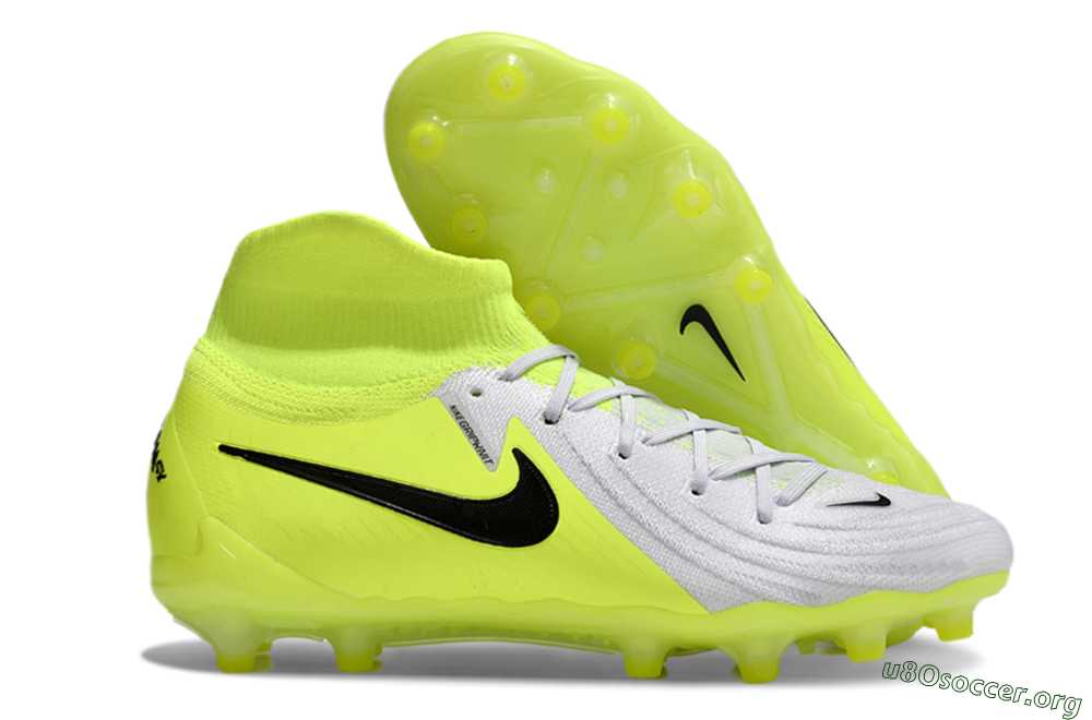 Nike Phantom Luna Elite AG Football Boots - Grey/Yellow/Black 2