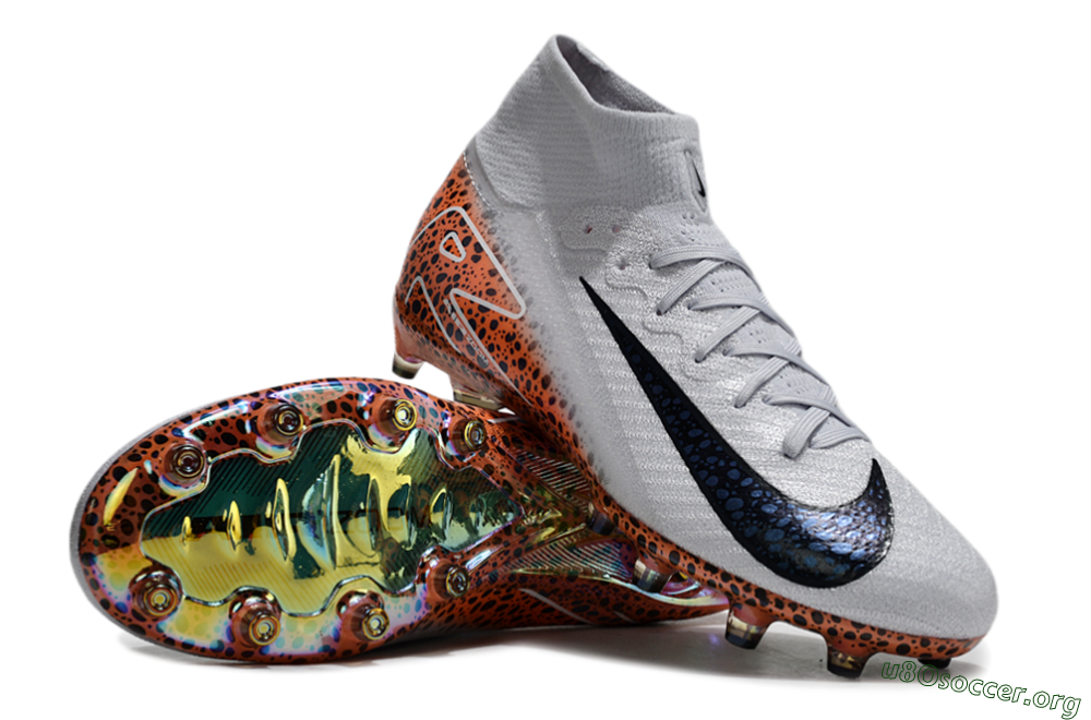 Nike Air Zoom Mercurial Superfly 10 Elite AG Football Boots - Grey/White/Leopard 0