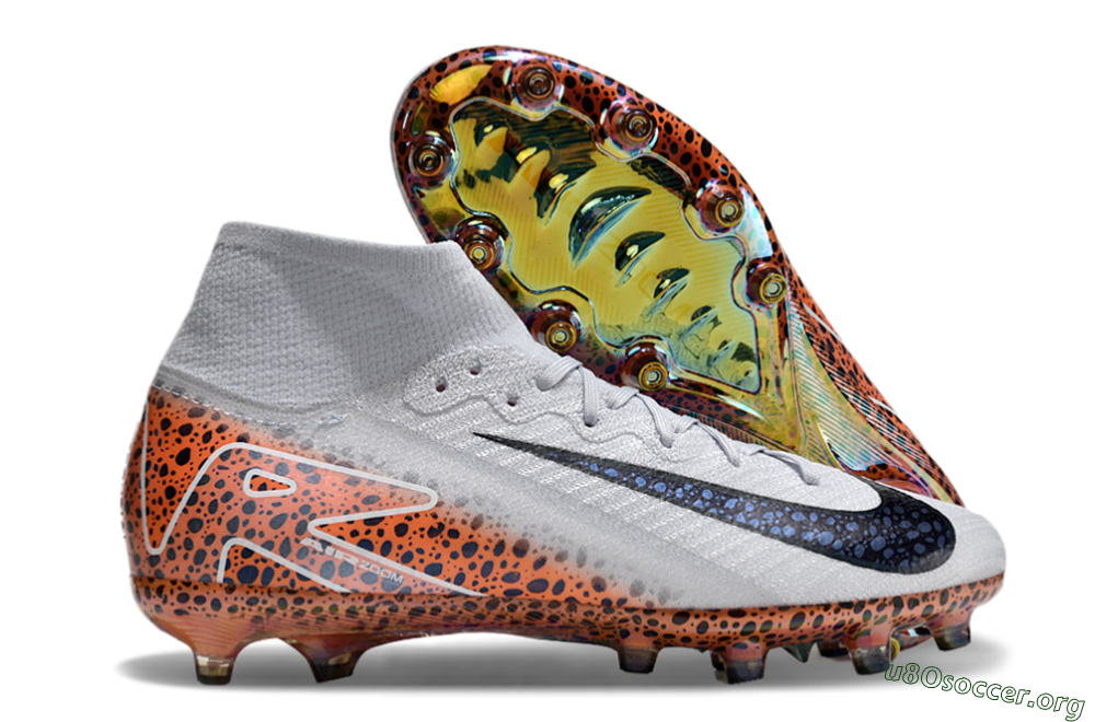 Nike Air Zoom Mercurial Superfly 10 Elite AG Football Boots - Grey/White/Leopard 2