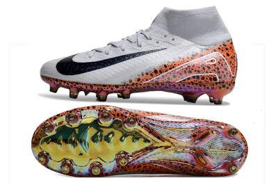 Nike Air Zoom Mercurial Superfly 10 Elite AG Football Boots - Grey/White/Leopard