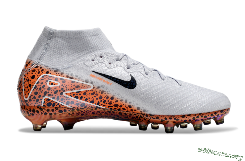 Nike Air Zoom Mercurial Superfly 10 Elite AG Football Boots - Grey/White/Leopard 7
