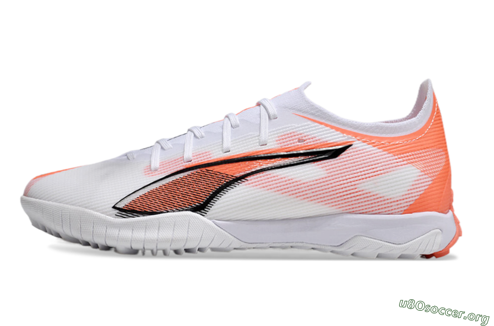 Puma Ultra Ultimate TF Football Shoes - White/Red/Black 3