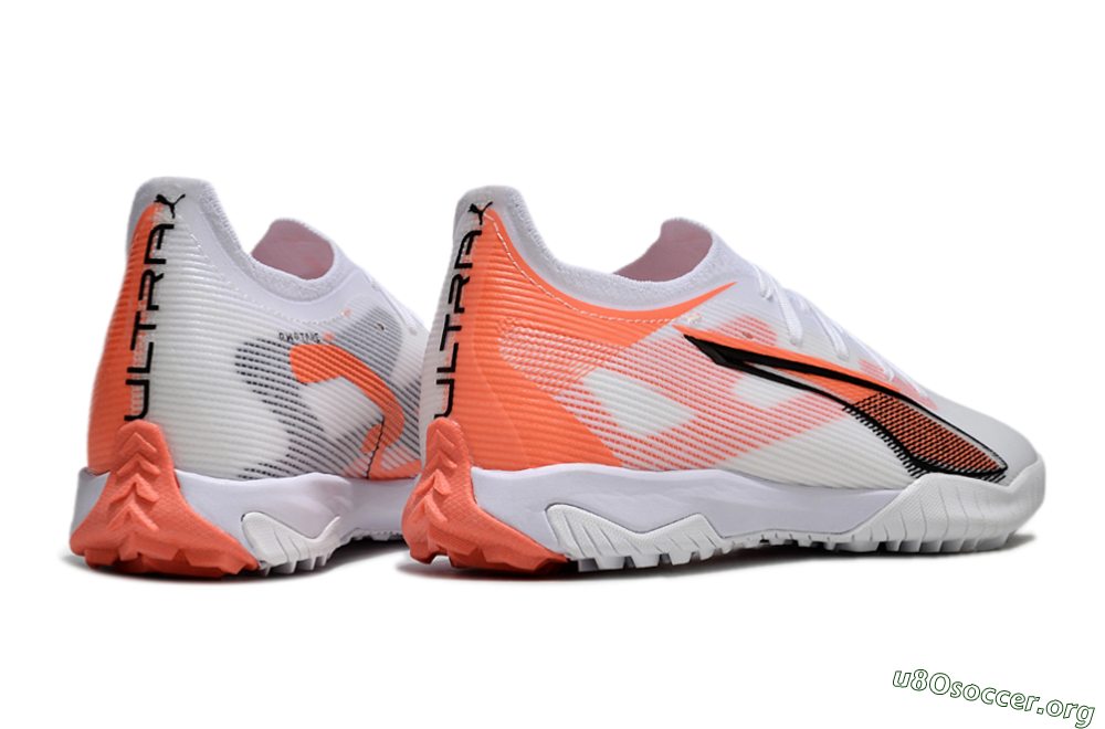 Puma Ultra Ultimate TF Football Shoes - White/Red/Black 6