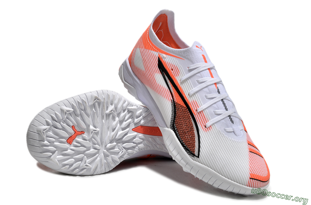 Puma Ultra Ultimate TF Football Shoes - White/Red/Black 0