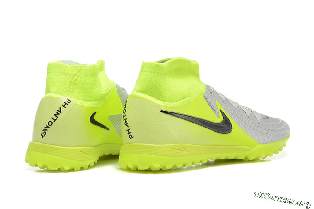 Nike Phantom Luna Elite TF Football Shoes - Grey/Yellow/Black 9