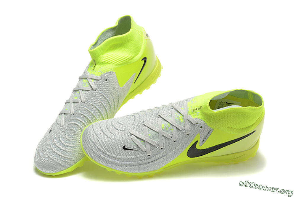 Nike Phantom Luna Elite TF Football Shoes - Grey/Yellow/Black 6
