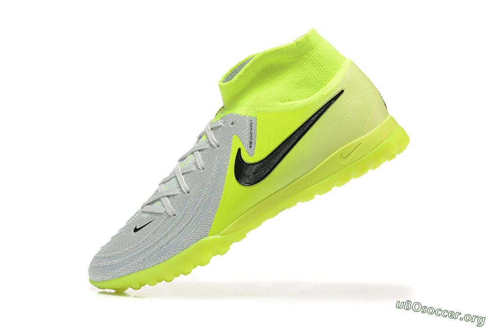 Nike Phantom Luna Elite TF Football Shoes - Grey/Yellow/Black 8