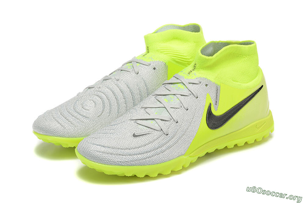 Nike Phantom Luna Elite TF Football Shoes - Grey/Yellow/Black 5