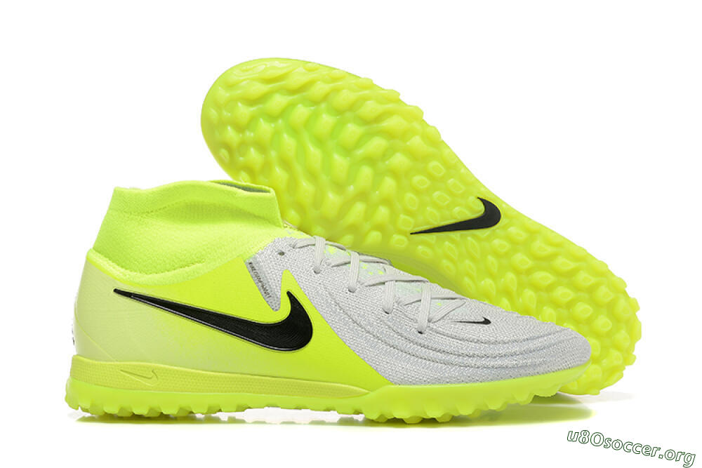 Nike Phantom Luna Elite TF Football Shoes - Grey/Yellow/Black 2
