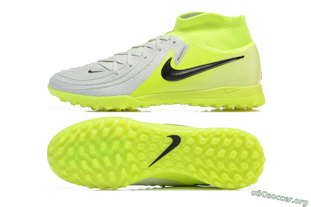 Nike Phantom Luna Elite TF Football Shoes - Grey/Yellow/Black 1