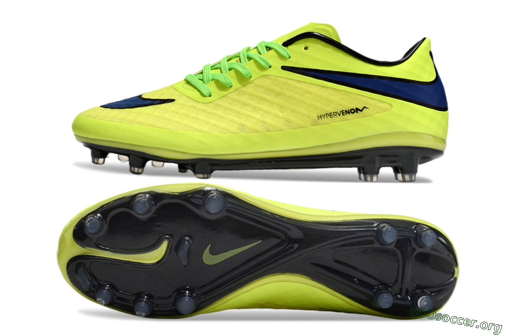 Nike Hypervenom Phantom FG Football Boots - Yellow/Blue/Black 1