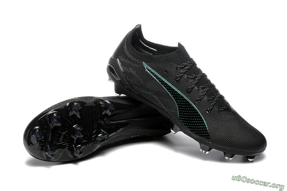 Puma Ultra 5 Ultimate FG Football Boots - Black/Jade/White 4