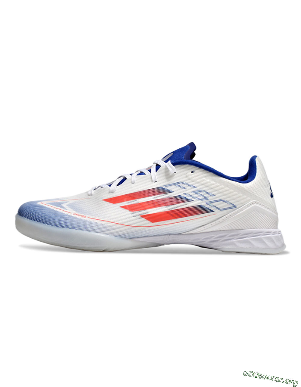 Adidas F50 Elite IC Football Shoes - Blue/White/Red 3