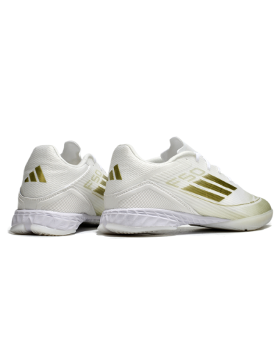 Adidas F50 Elite IC Football Shoes - White/Gold