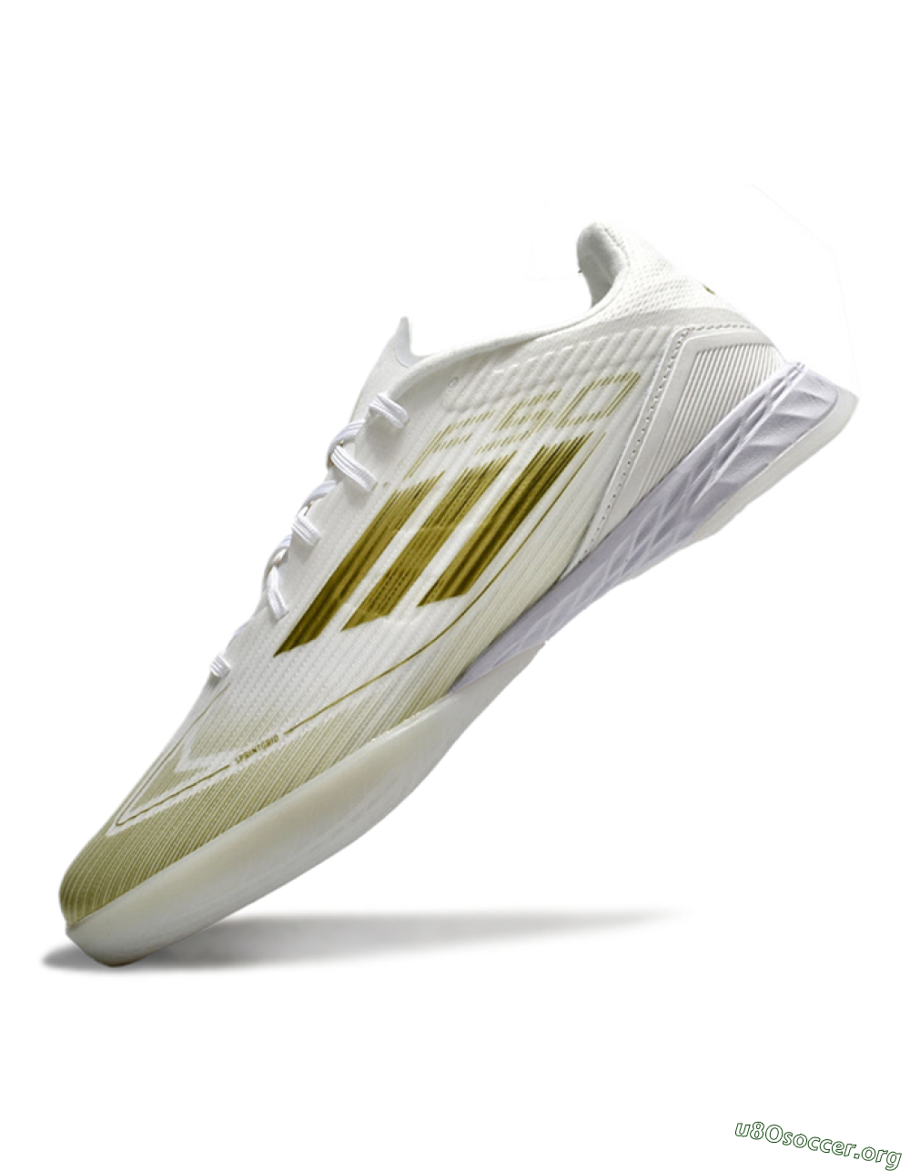 Adidas F50 Elite IC Football Shoes - White/Gold 5