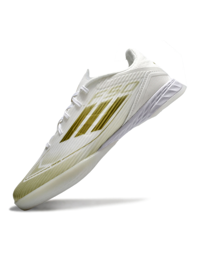 Adidas F50 Elite IC Football Shoes - White/Gold