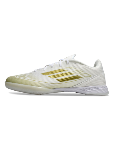 Adidas F50 Elite IC Football Shoes - White/Gold
