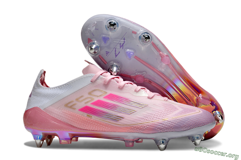 Adidas F50 Elite 304 SG Football Boots - Pink/Gold/White 2