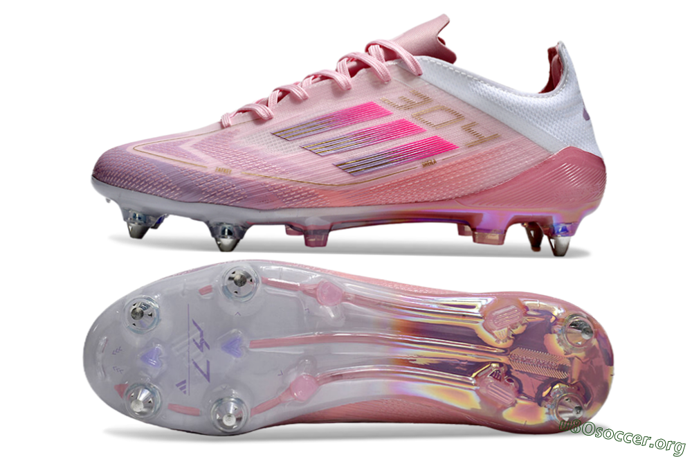 Adidas F50 Elite 304 SG Football Boots - Pink/Gold/White 1