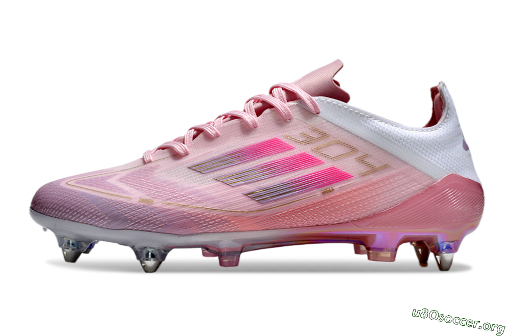 Adidas F50 Elite 304 SG Football Boots - Pink/Gold/White 3