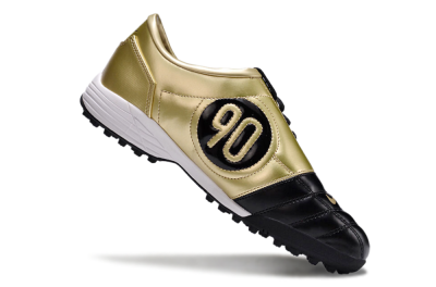 Nike Total 90 II TF Football Shoes - Black/Gold/White