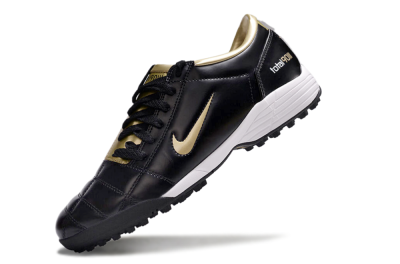 Nike Total 90 II TF Football Shoes - Black/Gold/White